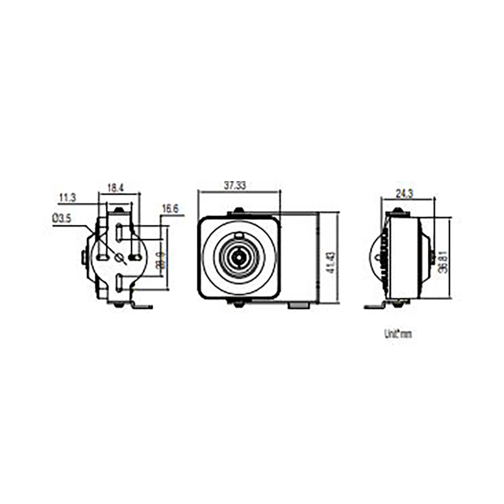 اندازه دوربین هایک ویژنDS-2CD2D14WD